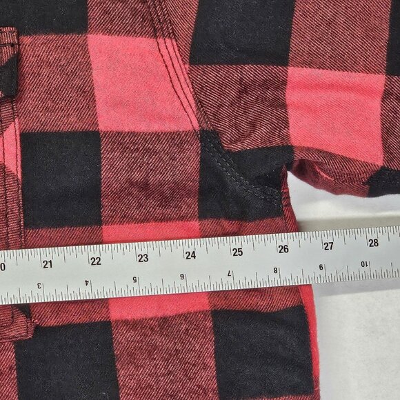 Buckhorn River Men's Shirt Jacket Quilted Plaid Red Size XXL Button Up Insulated - Picture 8 of 11